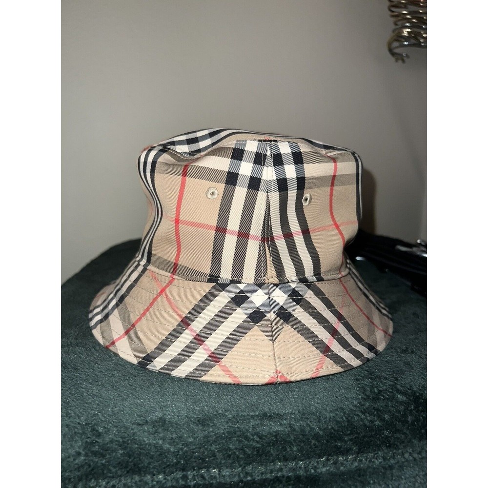 Burberry Vintage Check Technical Cotton Bucket Hat